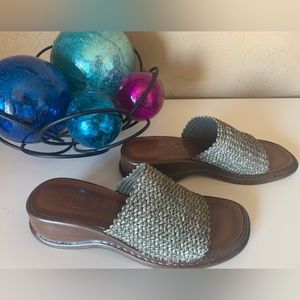 Venezia Daisy 2 Green Slide Sandals